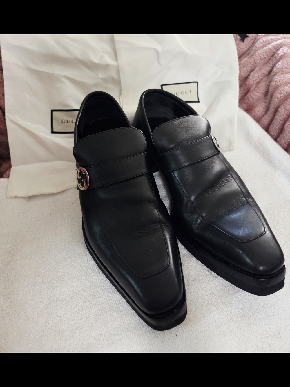 Gucci Men’s Black Leather Shoes